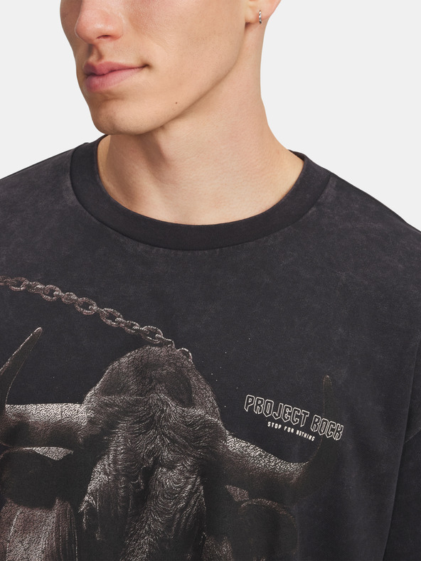 Under Armour Мъжка тениска Under Armour Pjt Rck Washed HWT-BLK