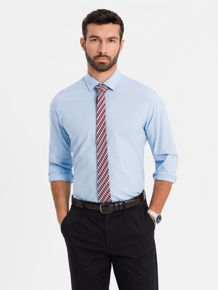 Ombre Clothing Светлосиня мъжка риза Омбре Облекло