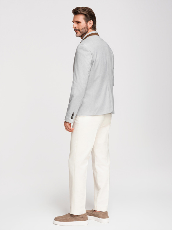 Ombre Clothing Мъжко яке в цвят тен със стояща яка Ombre Clothing