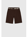 Moodo Памучни шорти кафяви Moodo