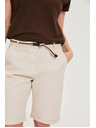 Moodo Памучни шорти бежови Moodo
