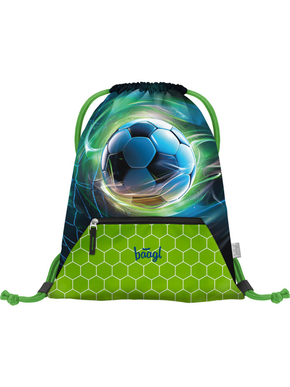 BAAGL  BAAGL КОМПЛЕКТ 5 Zippy Plus Футболна топка: портфейл, пенал, торба, престилка, портфейл