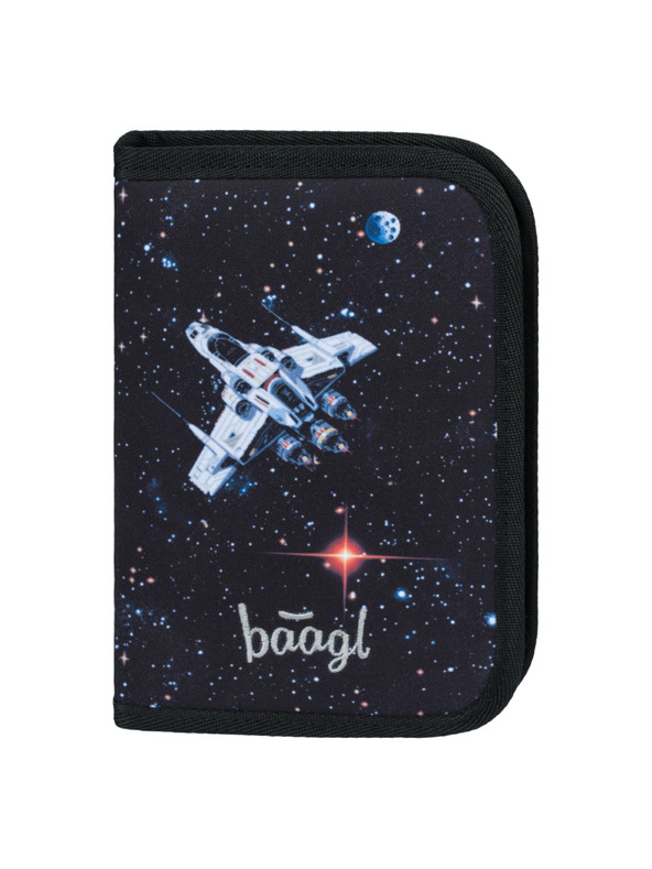 BAAGL  BAAGL КОМПЛЕКТ 5 Zippy Plus Pixel Space: портфейл, пенал, торба, престилка, портфейл