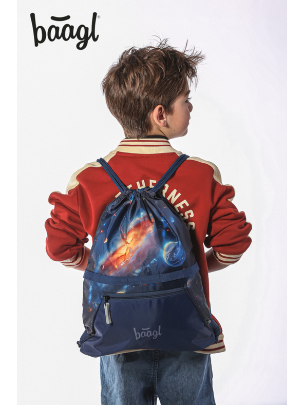 BAAGL  BAAGL КОМПЛЕКТ 5 Airy Вселена: раница, пенал, торба, престилка, портфейл