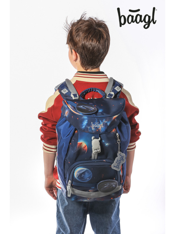 BAAGL  BAAGL КОМПЛЕКТ 5 Airy Вселена: раница, пенал, торба, престилка, портфейл