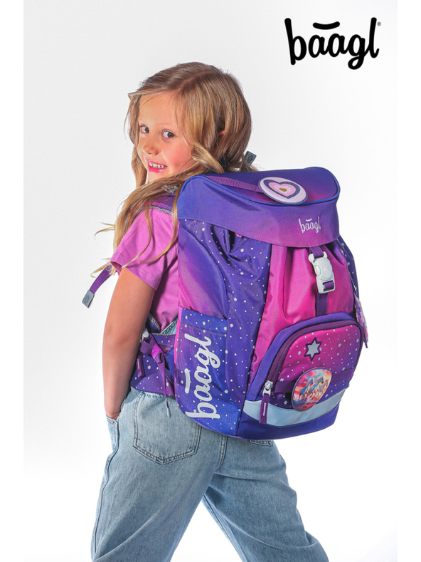 BAAGL  BAAGL КОМПЛЕКТ 5 Airy Коне сърце: раница, пенал, торба, престилка, портфейл