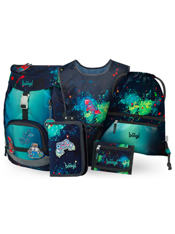 BAAGL  BAAGL КОМПЛЕКТ 5 Airy Chill: раница, пенал, торба, престилка, портфейл