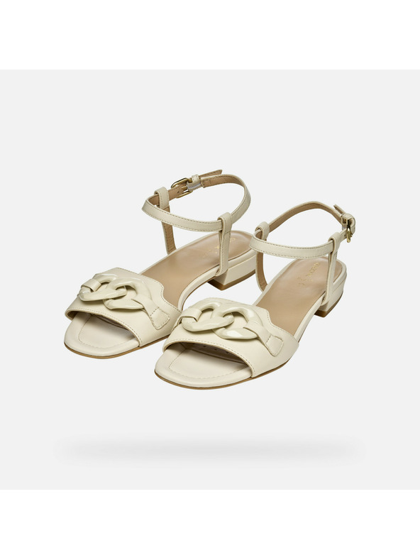 Geox Кремави дамски сандали Geox New Eraklia 15