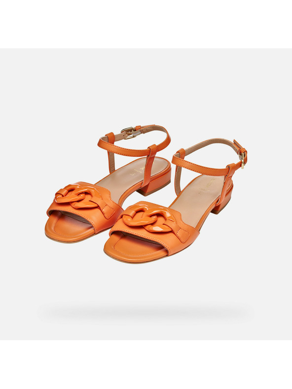 Geox Оранжеви дамски сандали Geox New Eraklia 15