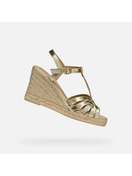 Geox Златни дамски сандали Geox Gelsa