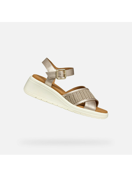 Geox Сребристи дамски сандали Geox Meliconia