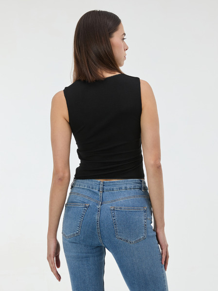 Orsay Черен дамски потник с наборки ORSAY