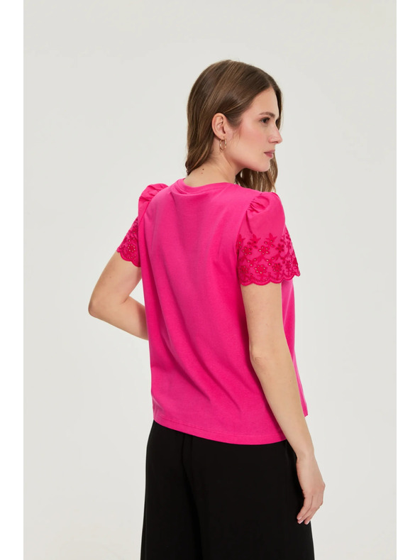 Moodo Гладка тениска фуксия Moodo