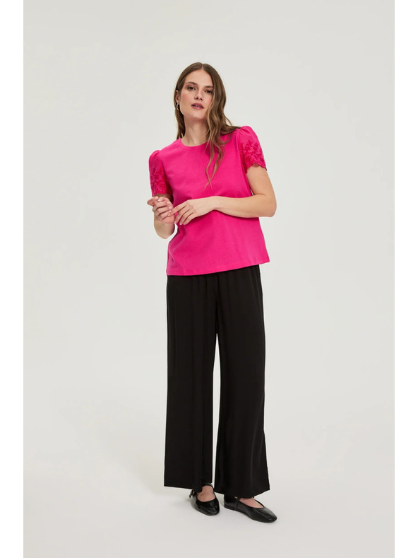 Moodo Гладка тениска фуксия Moodo