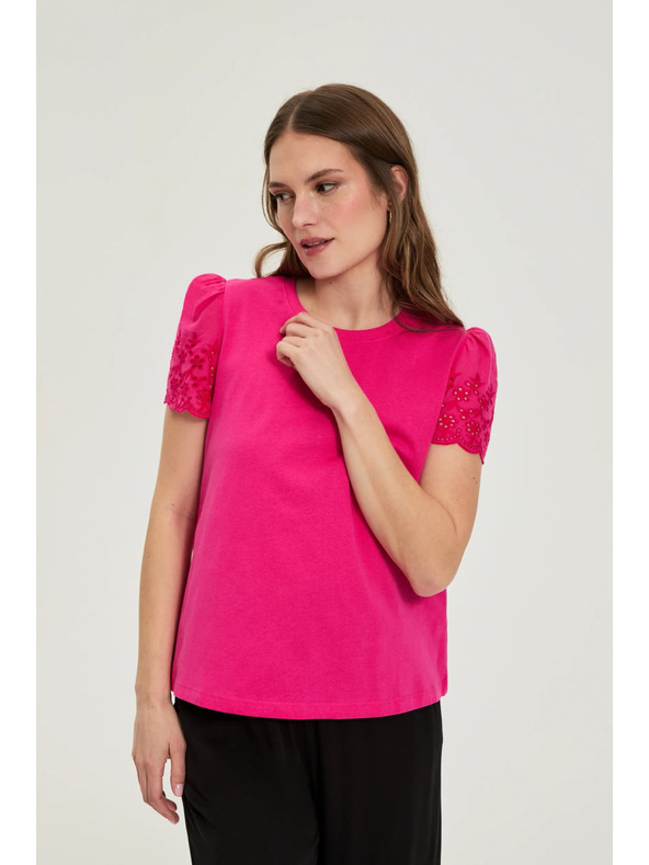 Moodo Гладка тениска фуксия Moodo