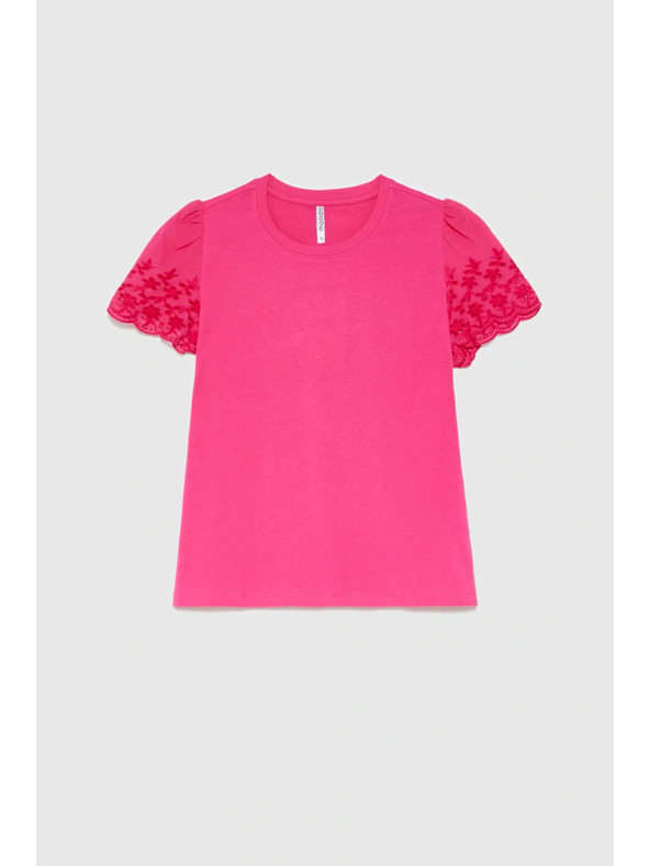 Moodo Гладка тениска фуксия Moodo
