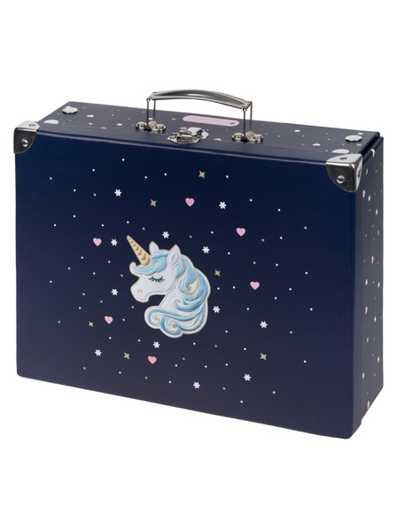BAAGL  BAAGL Зггъвам училищен куфар Unicorn Gold със закрепки