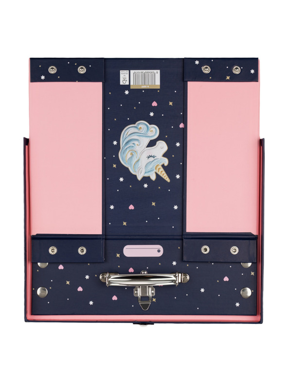 BAAGL  BAAGL Зггъвам училищен куфар Unicorn Gold със закрепки