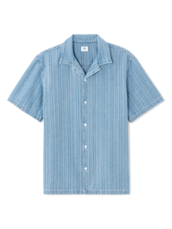 Celio Риза Nabarmc с къс ръкав