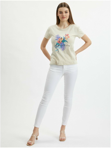 Orsay Бежова дамска тениска ORSAY