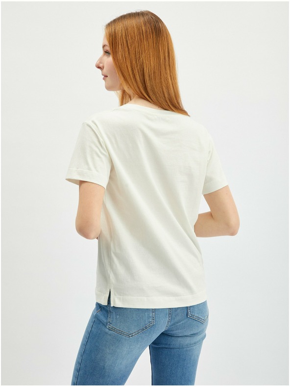 Orsay Кремава дамска тениска ORSAY