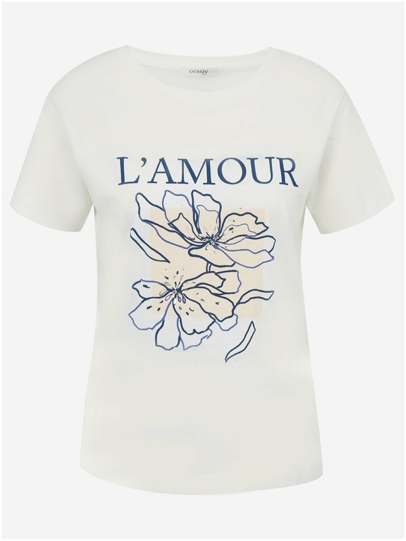 Orsay Кремава дамска тениска ORSAY