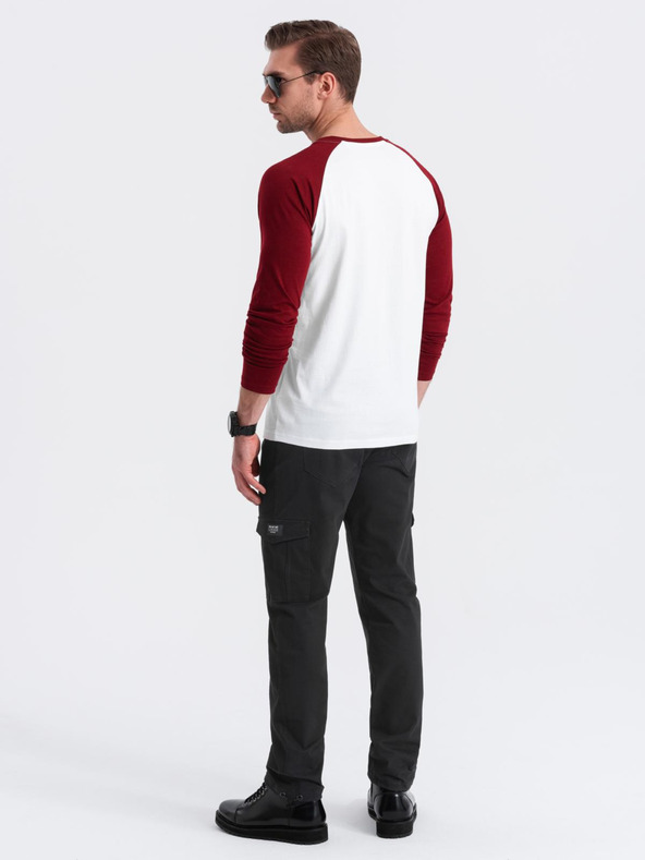 Ombre Clothing Черни мъжки товарни панталони Ombre Clothing