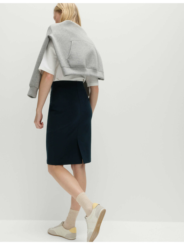 Marks & Spencer Трикотажна пouzdrова пола до коляното Marks & Spencer тъмносиня