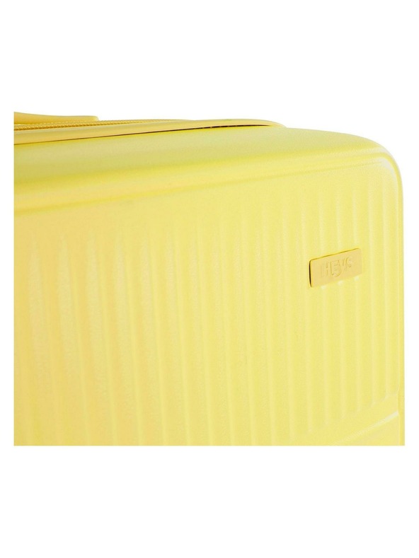 Heys Жълт пътнически куфар Heys Pastel L