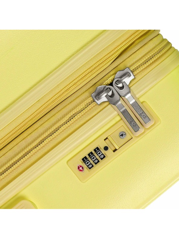 Heys Жълт пътнически куфар Heys Pastel L