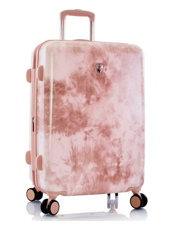 Heys Розов шарен пътнически куфар Heys Tie-Dye M