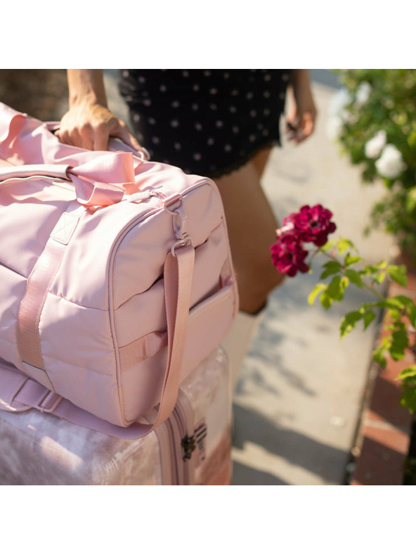 Heys Розов шарен пътнически куфар Heys Tie-Dye M