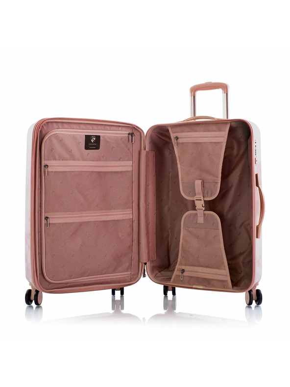 Heys Розов шарен пътнически куфар Heys Tie-Dye M