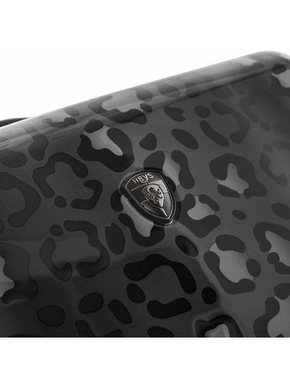 Heys Пътуващ куфар с черна шарка Heys Black Leopard L