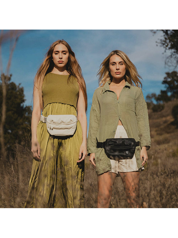Heys Черна чантa за кръста Heys Puffer Mini Waist Bag