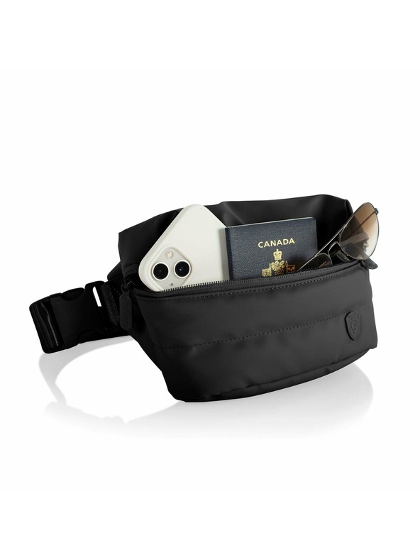Heys Черна чантa за кръста Heys Puffer Mini Waist Bag