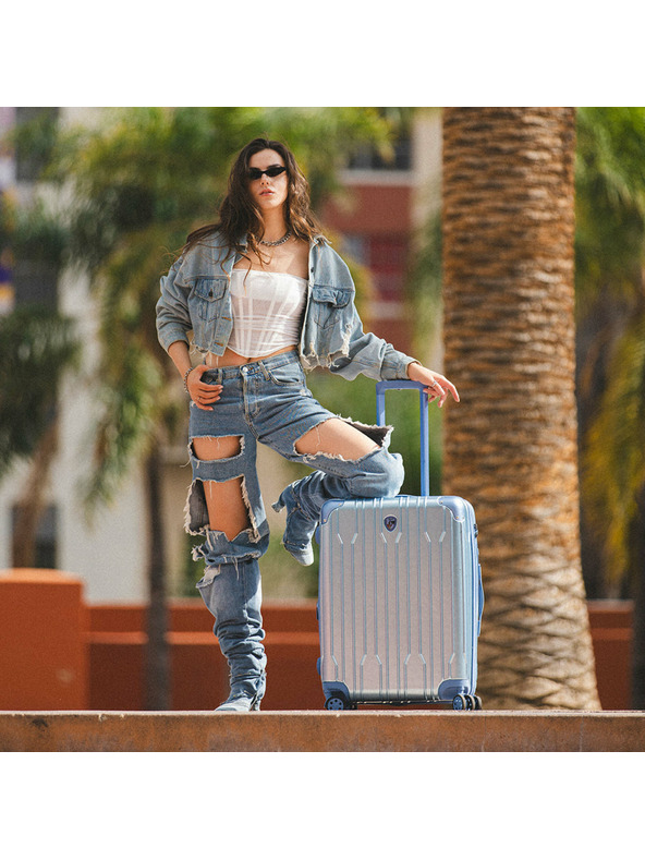 Heys Пътнически куфар Heys Xtrak S - сребърен