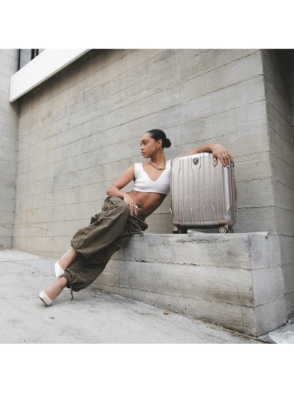 Heys Пътнически куфар Heys Xtrak S - сребърен