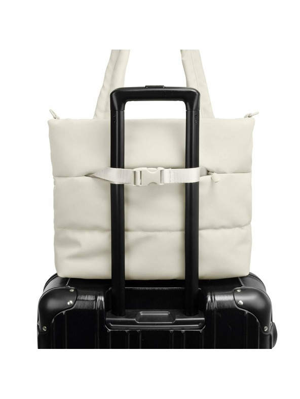 Heys Чанта с дръжки Heys Puffer Tote Bag Off White