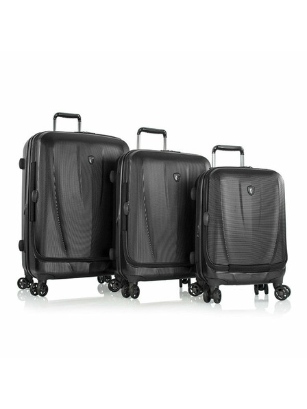 Heys Комплект пътни куфари Heys Vantage Smart Luggage S,M,L Black – комплект от 3 куфара