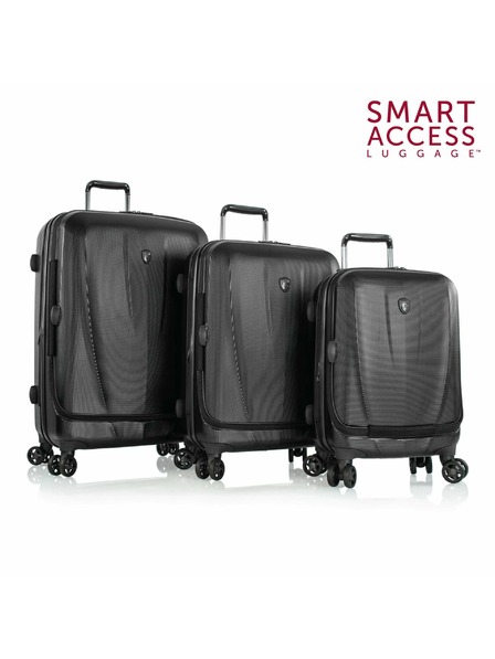 Heys Комплект пътни куфари Heys Vantage Smart Luggage S,M,L Black – комплект от 3 куфара