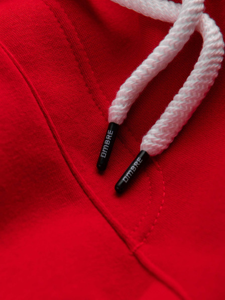 Ombre Clothing Мъжки спортни панталони - червени P866 Ombre Clothing