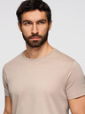 Ombre Clothing Мъжка памучна риза комплект BASIC с кръгло деколте - сив-зелен/бял/бежов V14 OM-TSBS-0268 Ombre Clothing