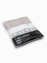 Ombre Clothing Мъжка памучна риза комплект BASIC с кръгло деколте - сив-зелен/бял/бежов V14 OM-TSBS-0268 Ombre Clothing
