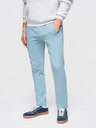 Ombre Clothing Мъжки памучни суитшърт BASIC с необшит край - светло синьо V7 OM-PABS-0304 Ombre Clothing