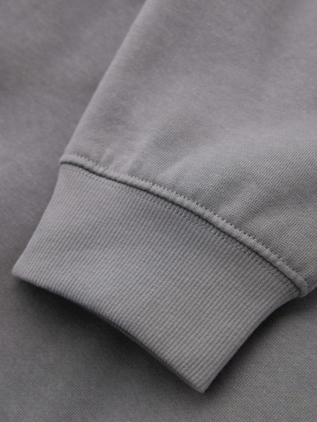 Ombre Clothing Мъжки суитшърт BASIC с ребрирани крачоли - сиво V8 OM-PABS-0305 Ombre Clothing