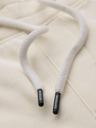 Ombre Clothing Мъжки суитшърт BASIC с ребрирован край - кремав V11 OM-PABS-0305 Ombre Clothing
