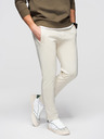 Ombre Clothing Мъжки памучни суитшърт BASIC с необшит край - кремав V11 OM-PABS-0304 Ombre Clothing