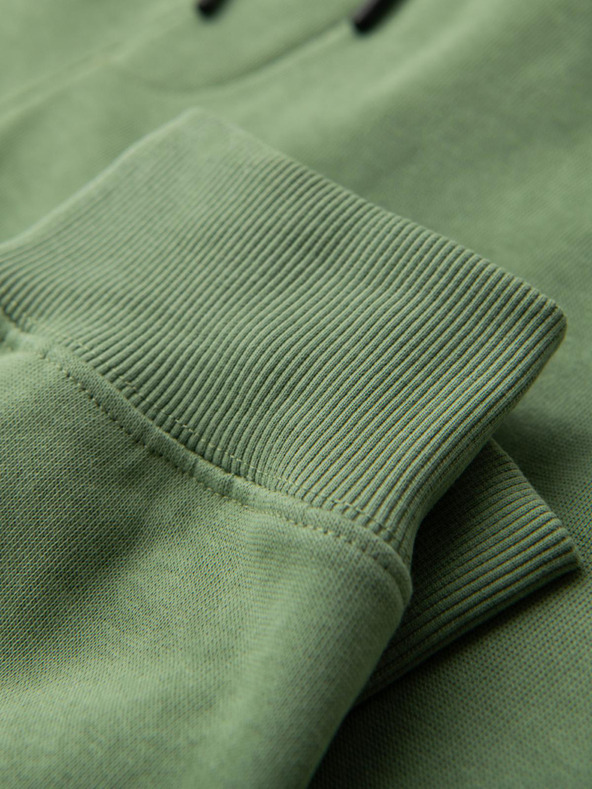 Ombre Clothing Мъжки суитшърт BASIC jogger с ребрирован край - зелено V3 OM-PABS-0305 Ombre Clothing