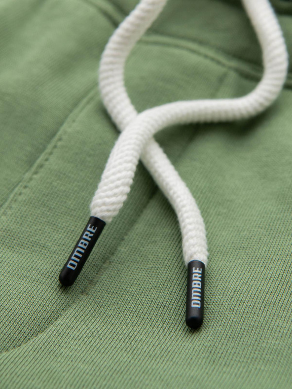 Ombre Clothing Мъжки суитшърт BASIC jogger с ребрирован край - зелено V3 OM-PABS-0305 Ombre Clothing